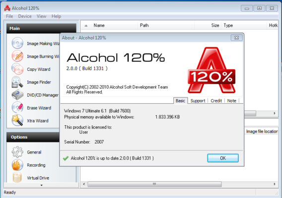 can alcohol 120 convert mdf to iso
